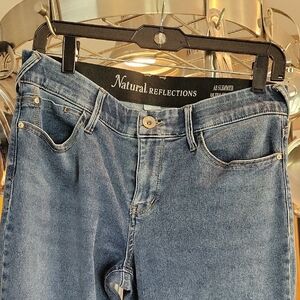 Natural Reflections Women's Medium Blue AB Slimmer Ultra Stretch Jeans